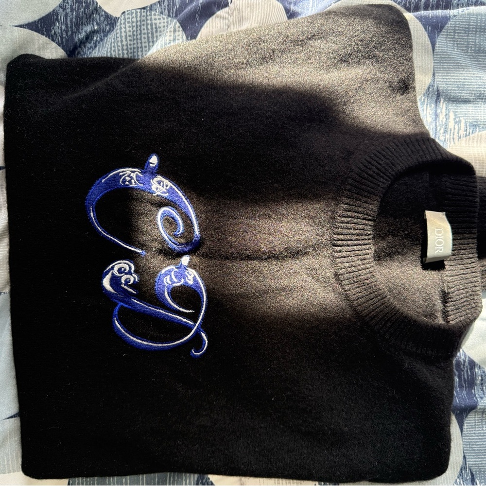 Christian Dior Black Cashmere Sweater